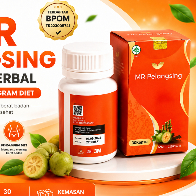 MR PELANGSING BPOM ORIGINAL KAPSUL HERBAL DIET PELANGSING BADAN MENJAGA BERAT BADAN Membantu Menekan