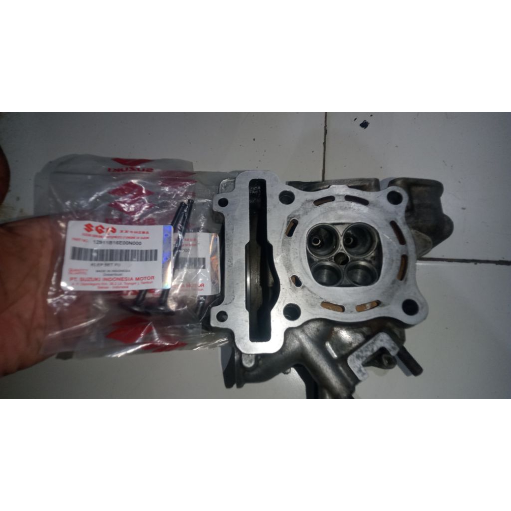 blok head silinder mx Vixion klep 22/19 porting polish