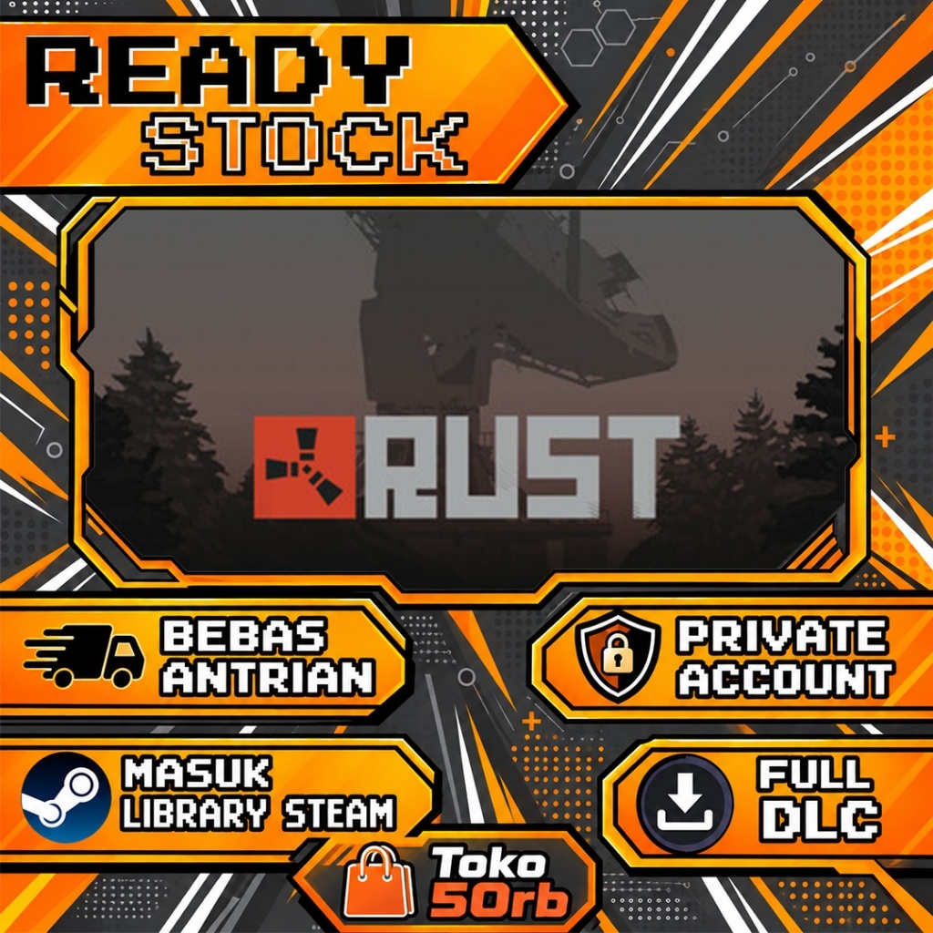 Rust ORIGINAL|Masuk ke Library|Game PC/Laptop
