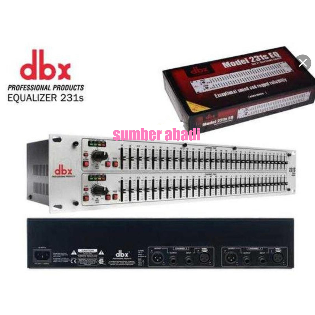 EQUALIZER DBX 231S ( 2x 31 band )/ DBX 231s/DBX 231silver