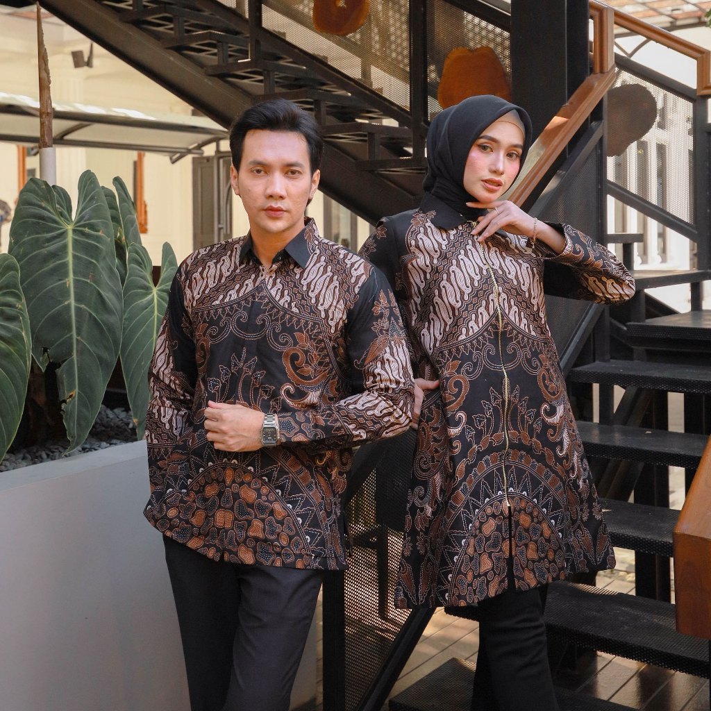 Benang Raja Couple Batik Katun Primis Parang Sekar