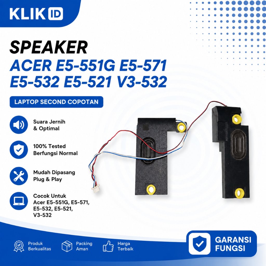 Speaker Laptop Acer E5-551G E5-571 E5-532 E5-521 V3-532 Second Copotan