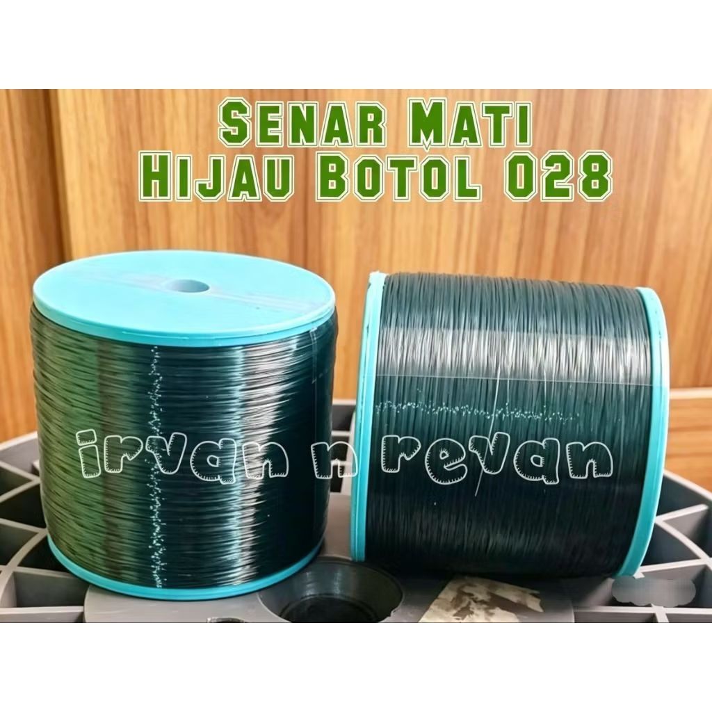 Senar Mati Original Hijau Botol uk 028 Klos 3000 Yard
