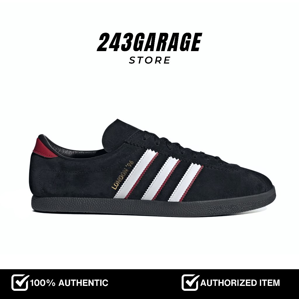 Adidas London 96 City Series Core Black Cloud White Better Scarlet (IH4773) - 100% Original Resmi