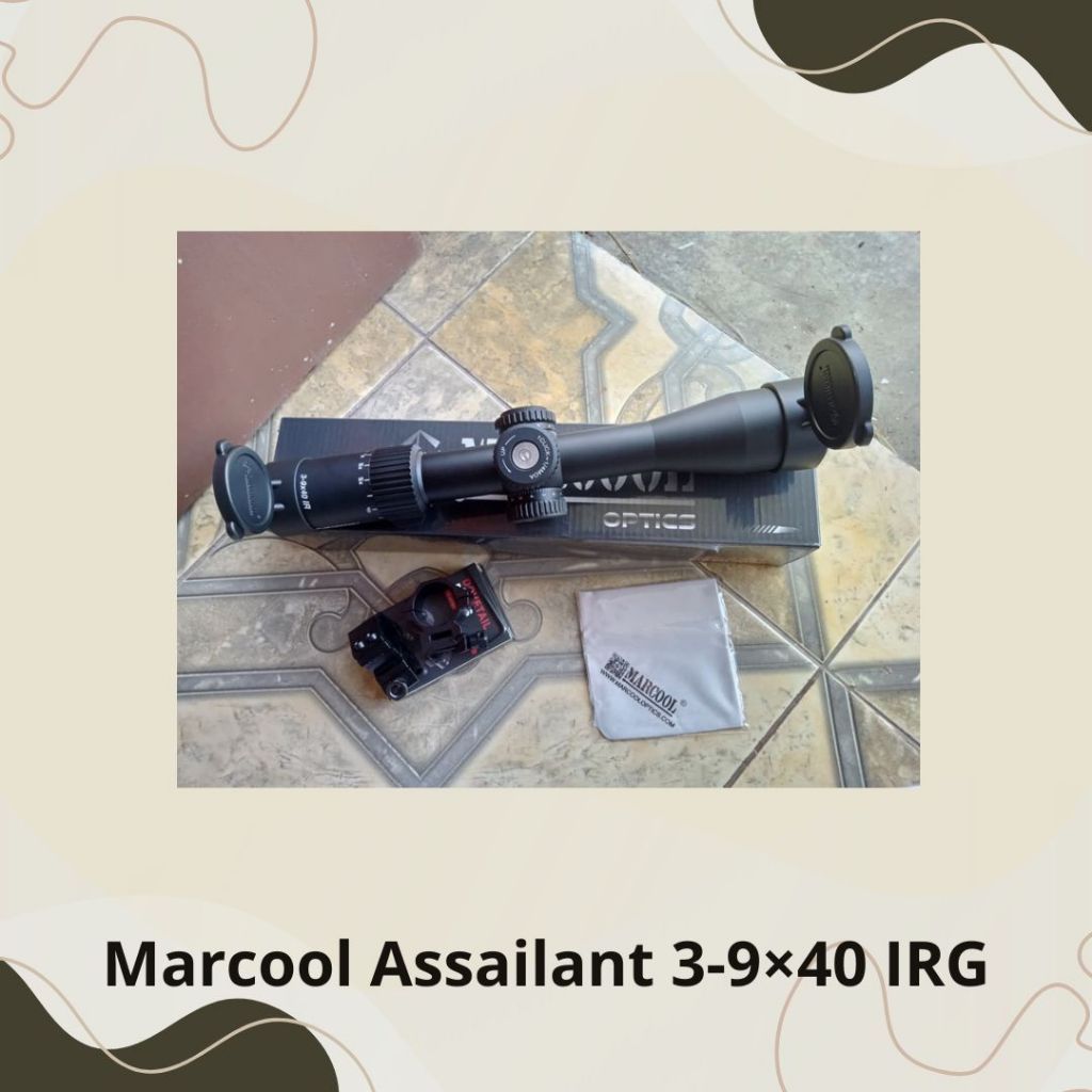 MARCOOL 3-9x40 IR - Teleskop Marcool Lampu Reticle