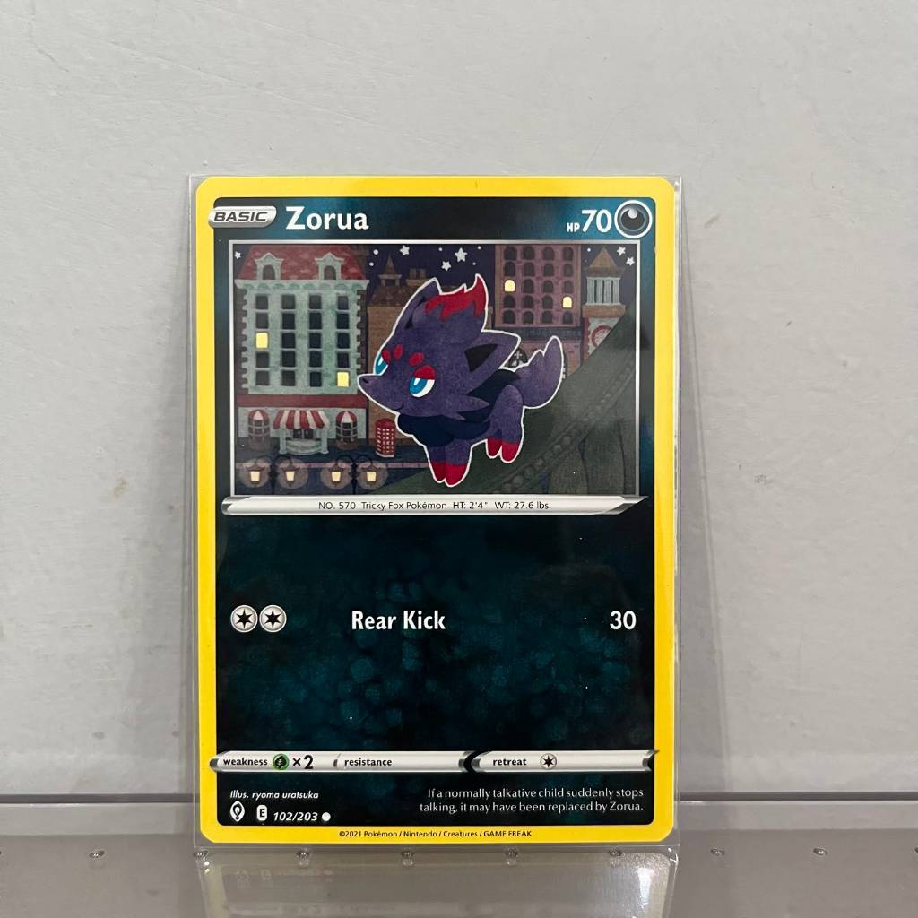Kartu Pokemon Zorua 102/203 Evolving Skies