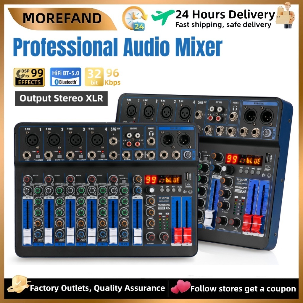 99DSP Mixer-6/8-chanel-mixer-audio-mixer-6/8-chanel-termurah-mixer-mini-Amplifier-Bluetooth-Mini-mix