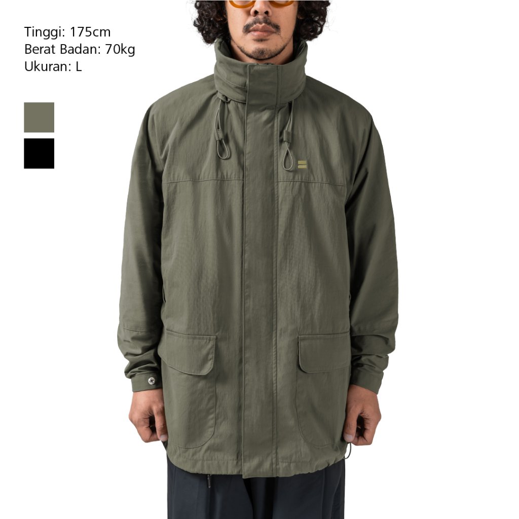 Bodypack Stropper Parka Jacket Jaket Pria Wanita Outdoor Praktis
