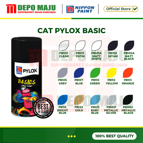 Cat Nippon Paint PYLOX-Cat Pylox Basic berbagai Warna Nippon Paint-Pylox Cat Nippon Paint