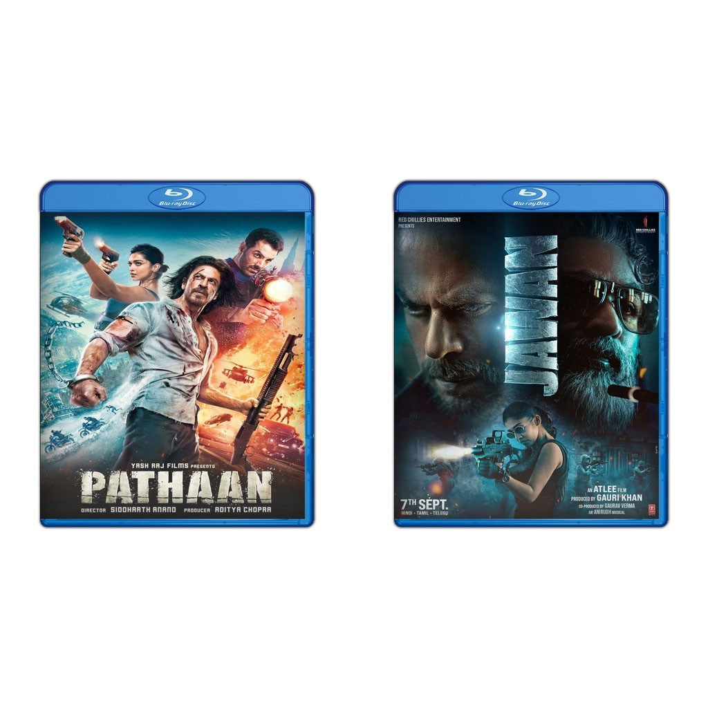 DVD Pathaan (2023) + DVD Jawan (2023)