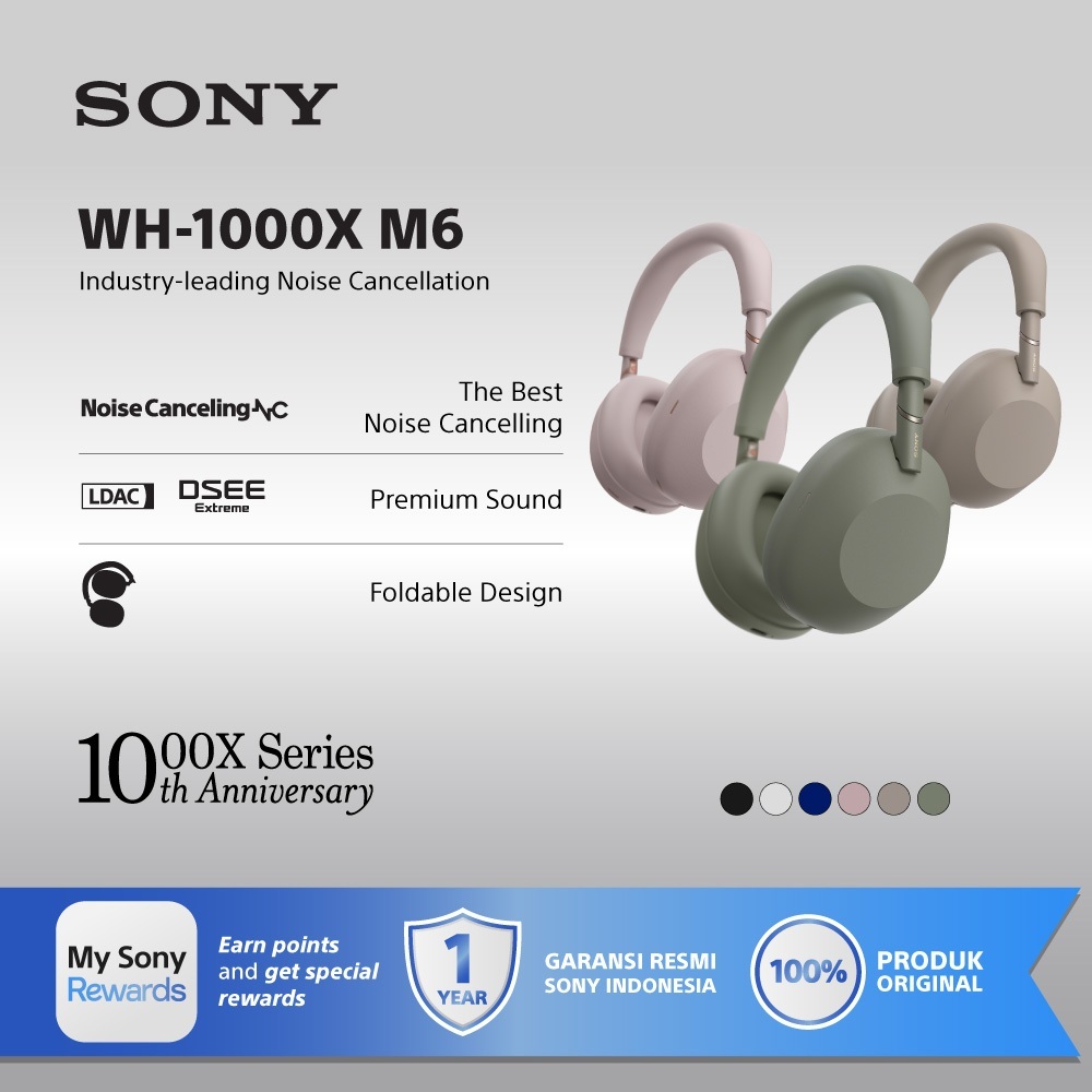 SONY WH-1000XM6 Noise Cancelling  Headphones/ 1000XM6