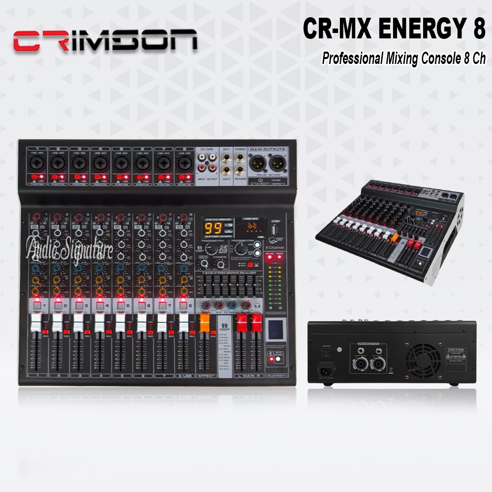 Power Mixer 8 Channel CRIMSON CR MX ENERGY 8 | ENERGY8 Original