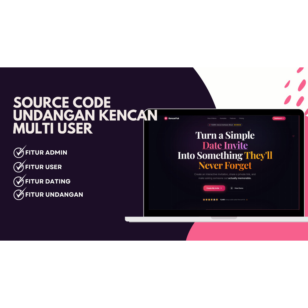 Source Code Website Undangan Kencan Multi User