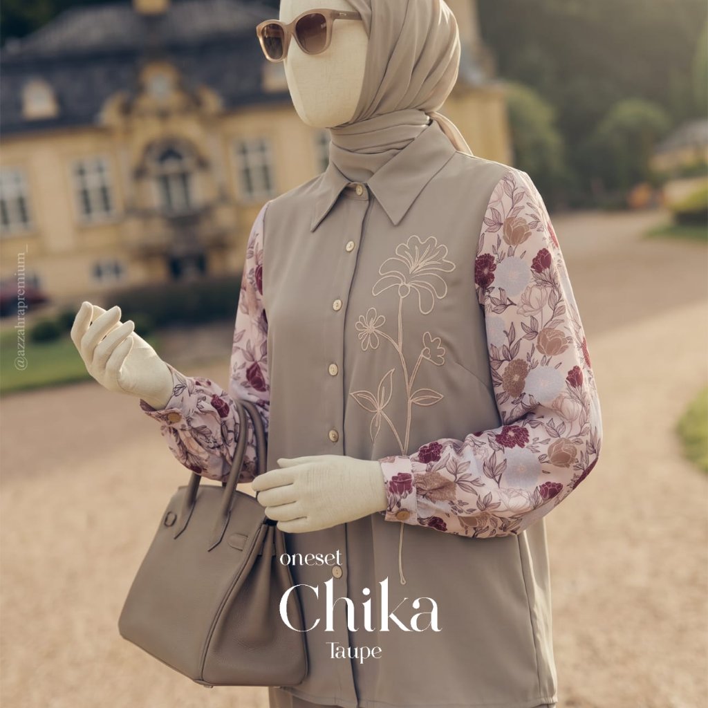 azzahrapremium - CHIKA ONE SET | Setelan Premium Haniyah Bordir Corneli & Irisha Print