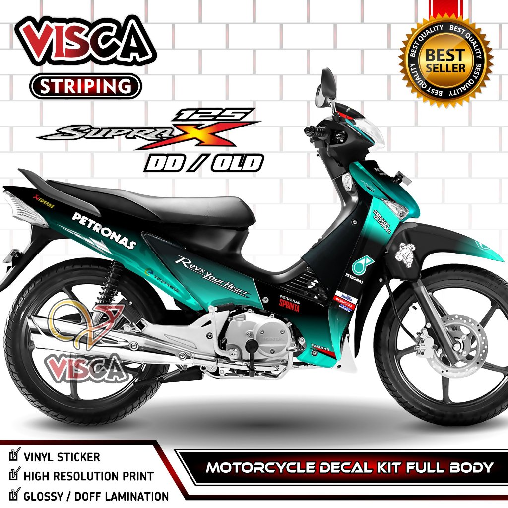 Decal Supra X 125 Lama Full Body - Stiker Supra X 125 Lama Keren - Striping Supra X 125 Lama Variasi