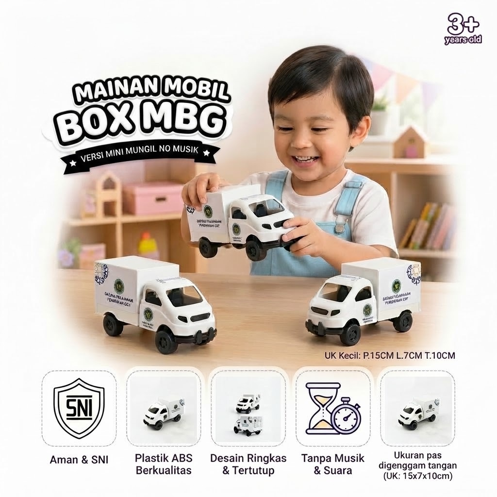 Mainan MOBIL GRANMAX BOX MBG White Edition Ukuran Kecil Mungil Model Miniatur Granmax
