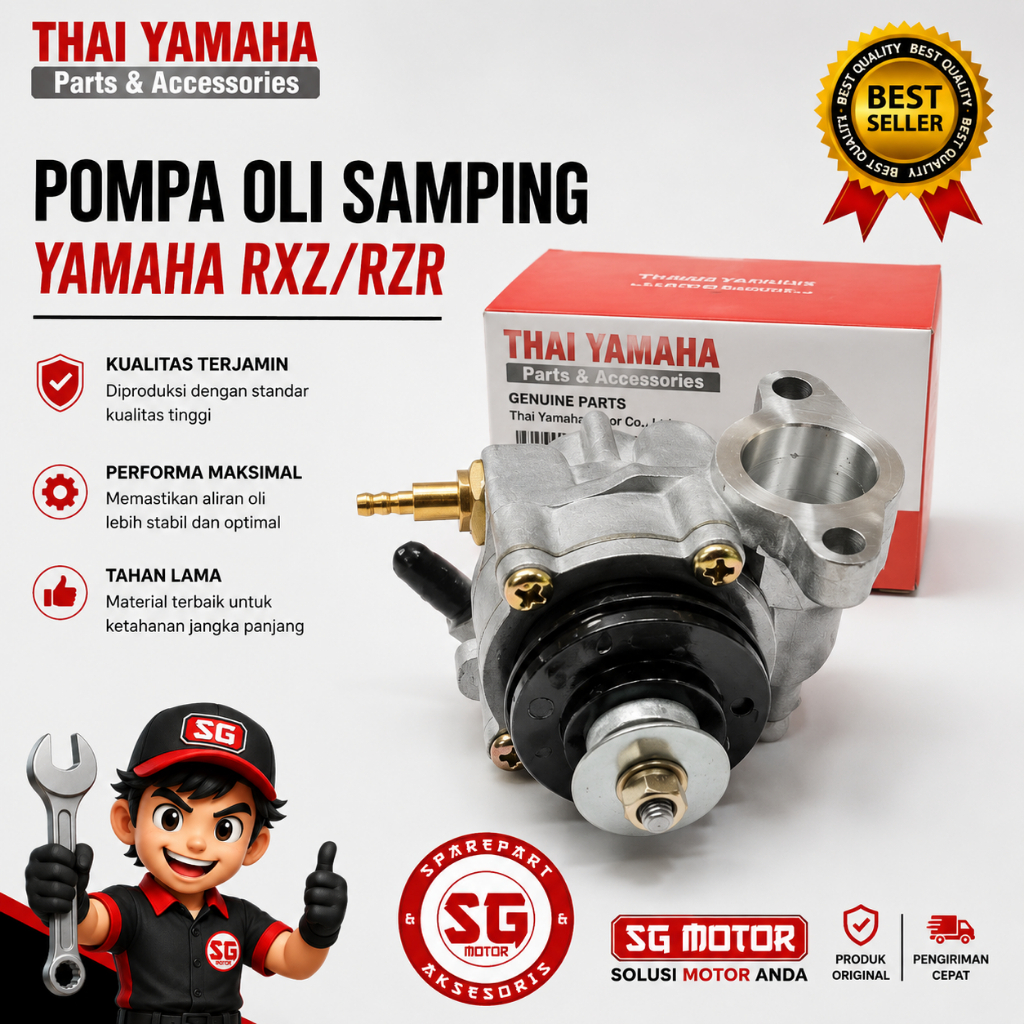 THAI POMPA OLI SAMPING RXZ. OIL PUMP 2T YAMAHA RX-Z. RZR