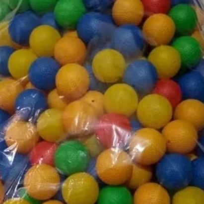 BOLA PINGPONG ISI 50 PCS BOLA PLASTIK WARNA-WARNI