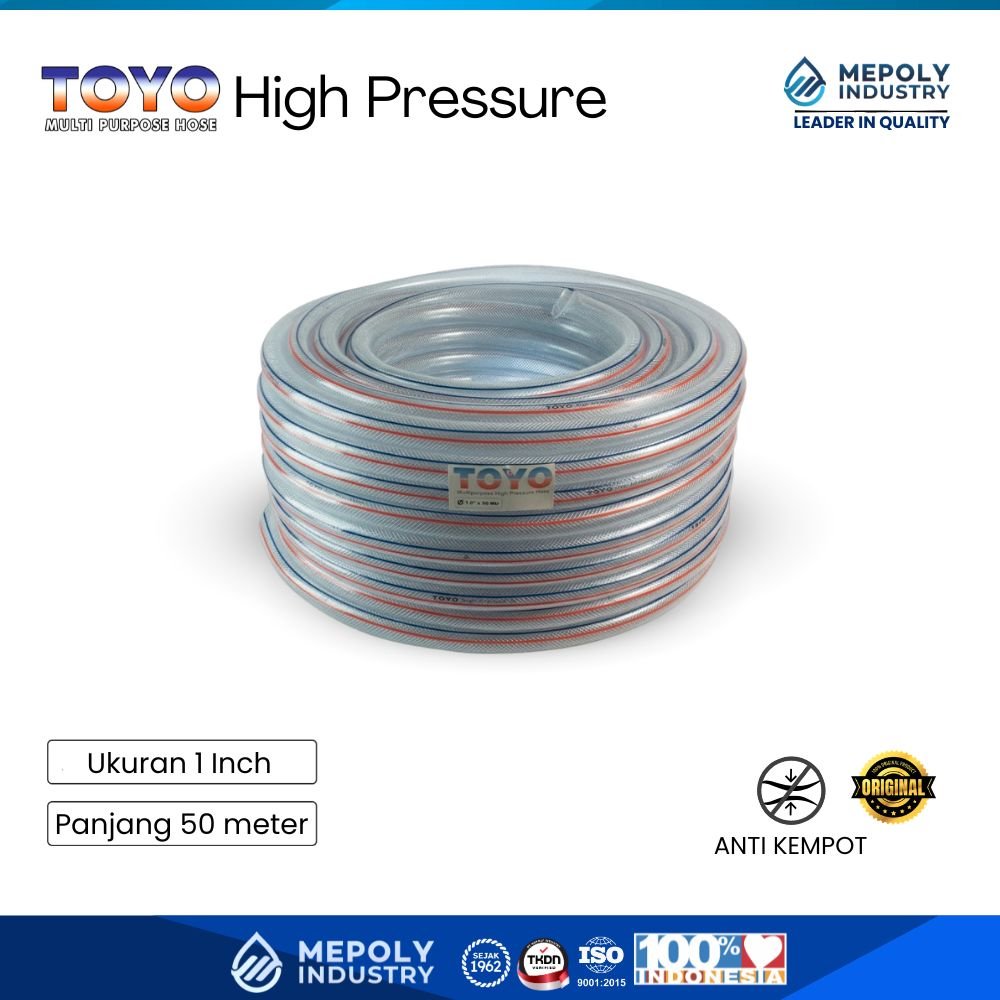 Selang Benang Toyo 1 Inch, panjang  50 Meter (Hiprex)
