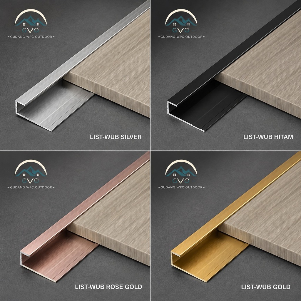 LIS PVC MARMER ELEGAN | Lis T Besar T Kecil V W | List Sambungan Dinding Marmer | Profil Dekorasi Wa
