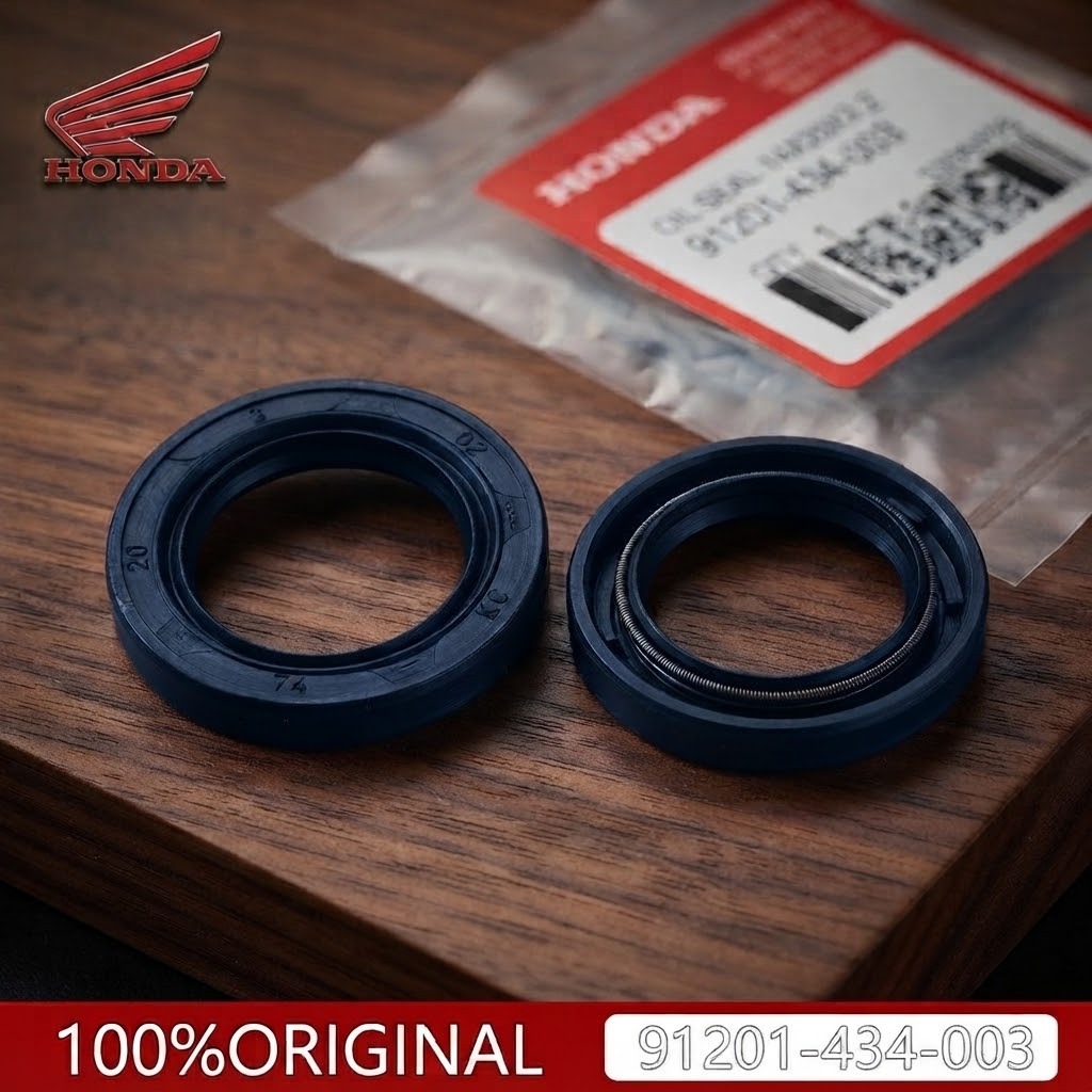 Oil Seal Transmition Final Gear 14x20x3.2 91201-434-003 Ori Honda PCX Genio Beat Scoopy Spacy Vario 