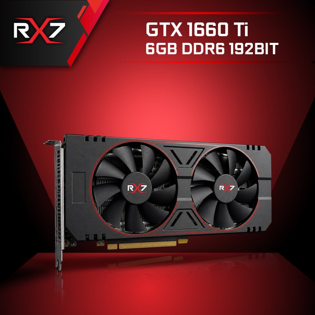 VGA RX7 M SERIES GTX 1660 TI 6GB DDR6 192BIT GARANSI RESMI