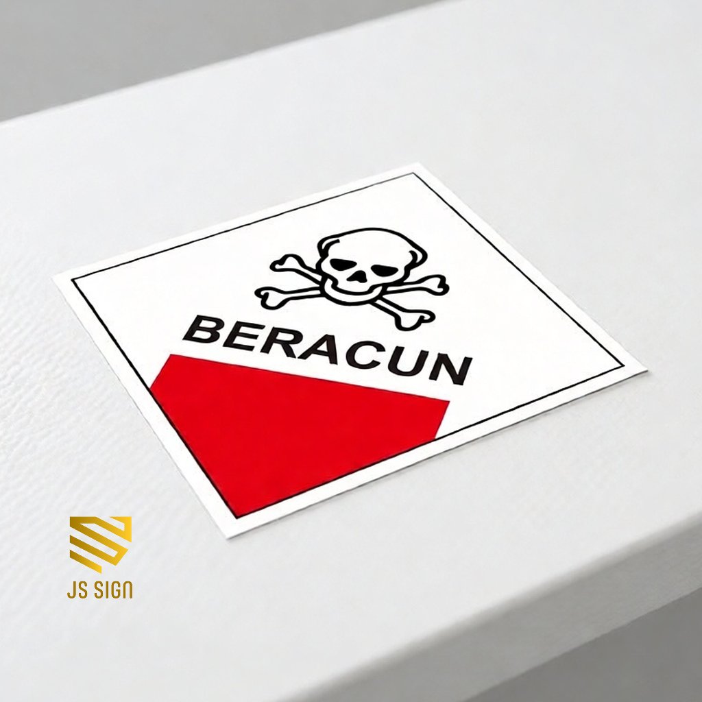 STICKER SIMBOL LIMBAH B3 - BERACUN