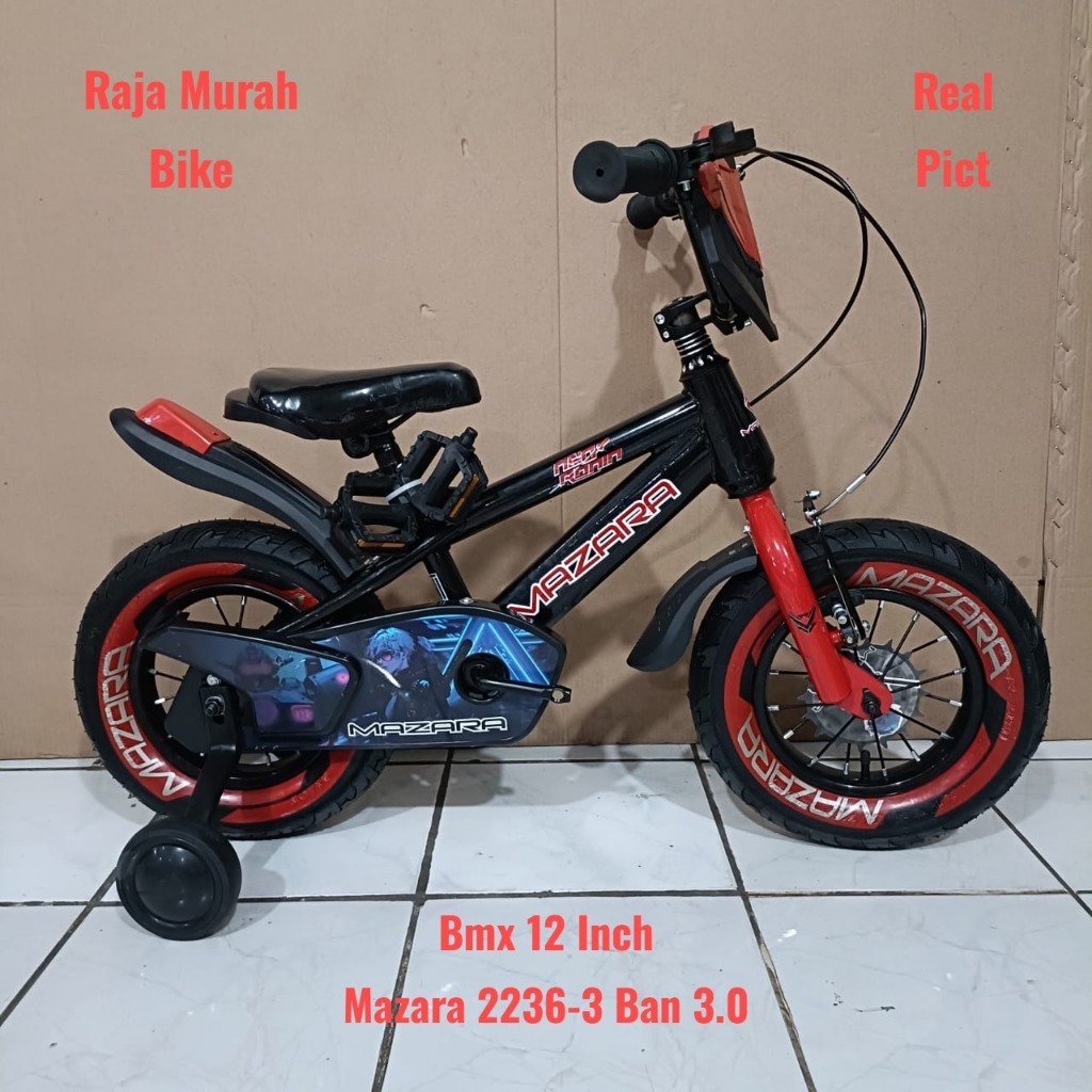 Sepeda Bmx 12 Inch Mazara 2236-3 Ban 3.0 Sepeda Anak Laki Laki Mazara 2236-3 12 Inch Ban Jumbo