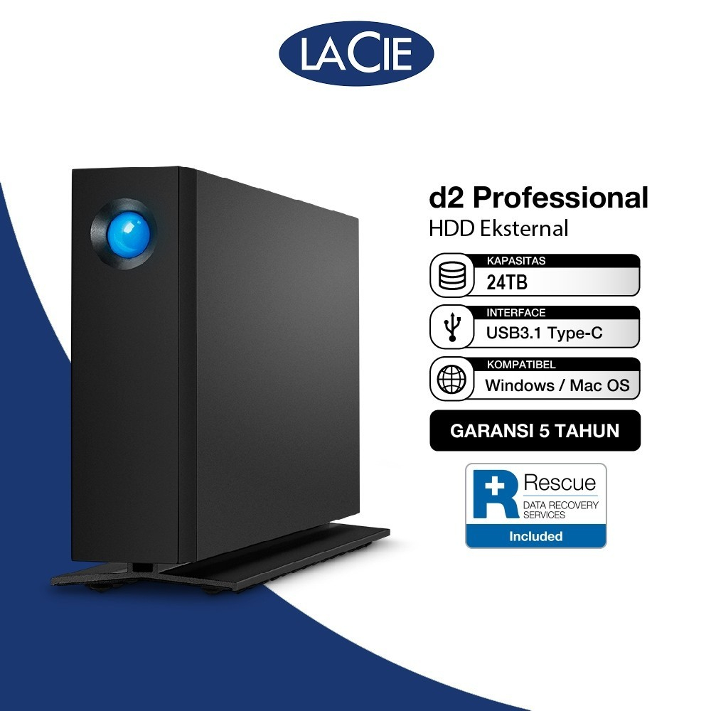 LaCie D2 Professional HDD / Hardisk Eksternal 24TB USB-C