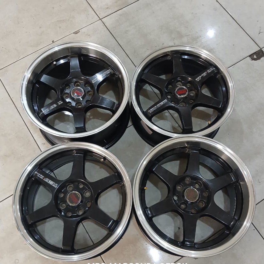 Velg Te37 VolkRays R16 8X100-114.3 Velg Berkualitas Second - Mobil Yaris Avanza Freed Ring 16