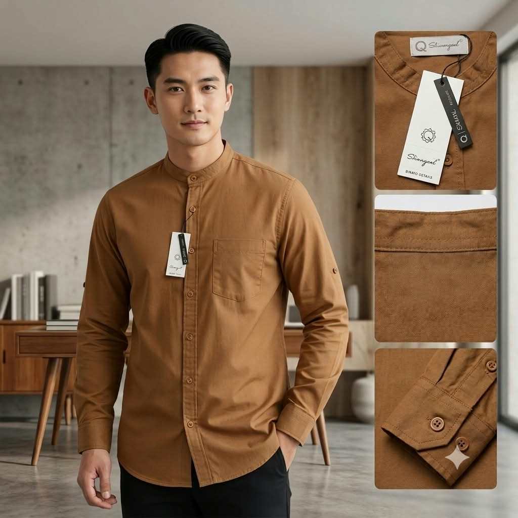 CONCEPT BAJU KEMEJA KOKO KEMKO PRIA LENGAN PANJANG KANCING FULL SOFT COTTON ORIGINAL