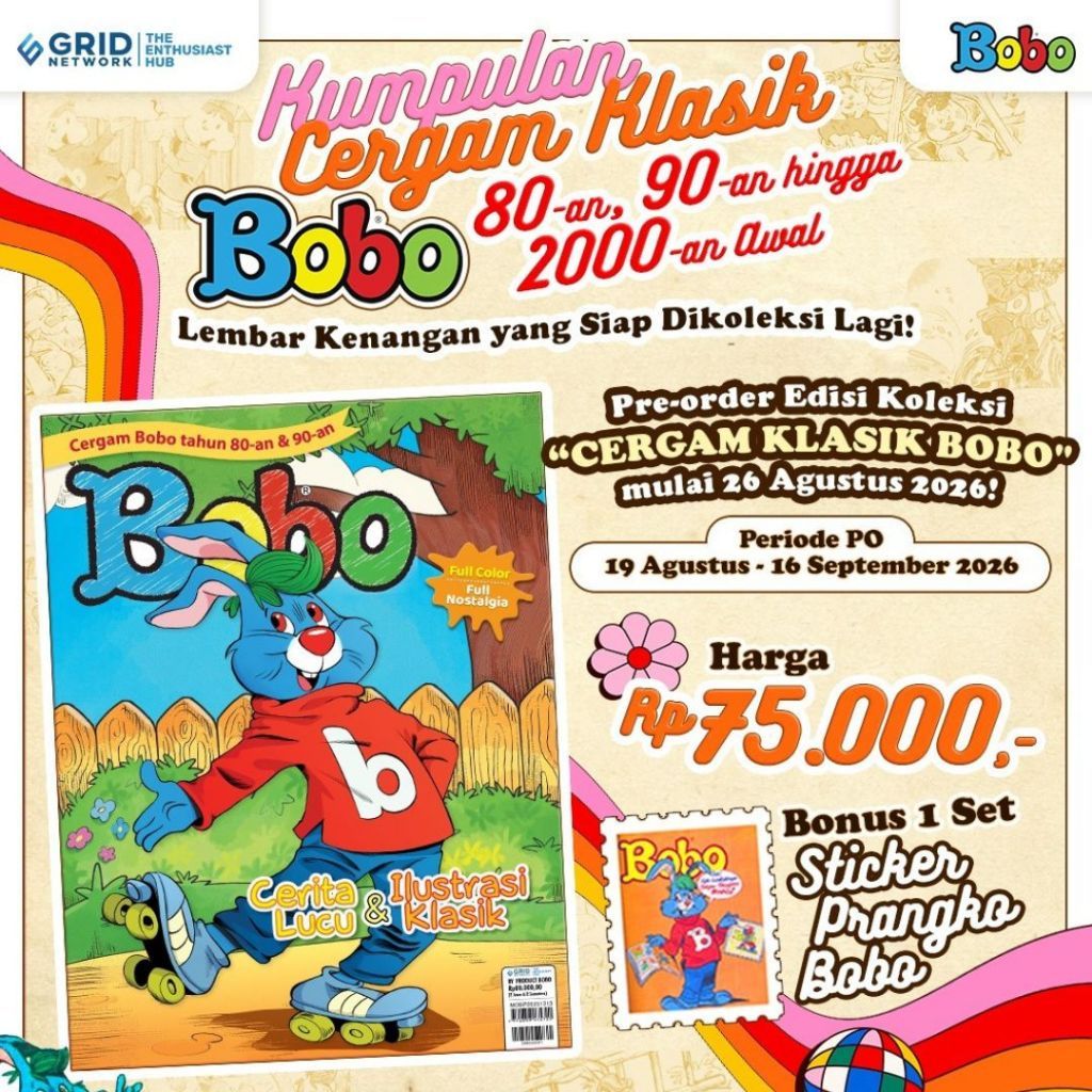 [Pre Order] Edisi Bobo Kumpulan Cergam Klasik - Bobo Nostalgia