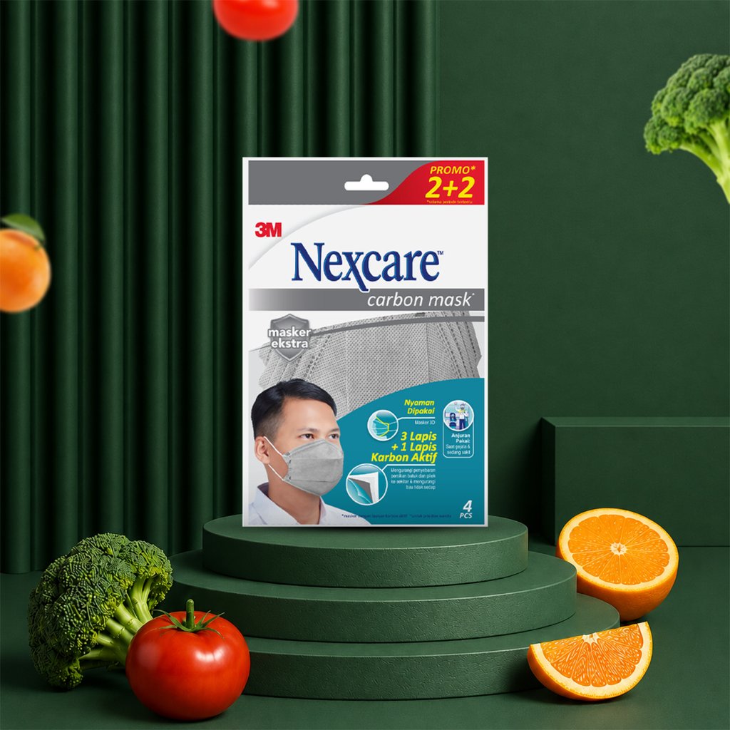 Free - Nexcare Carbon Mask | Masker Medis