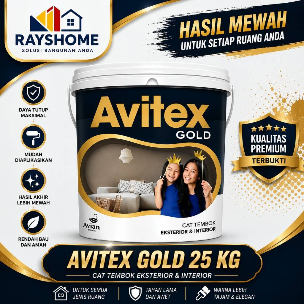 Cat Avitex Gold 25kg Cat exterior dan interior