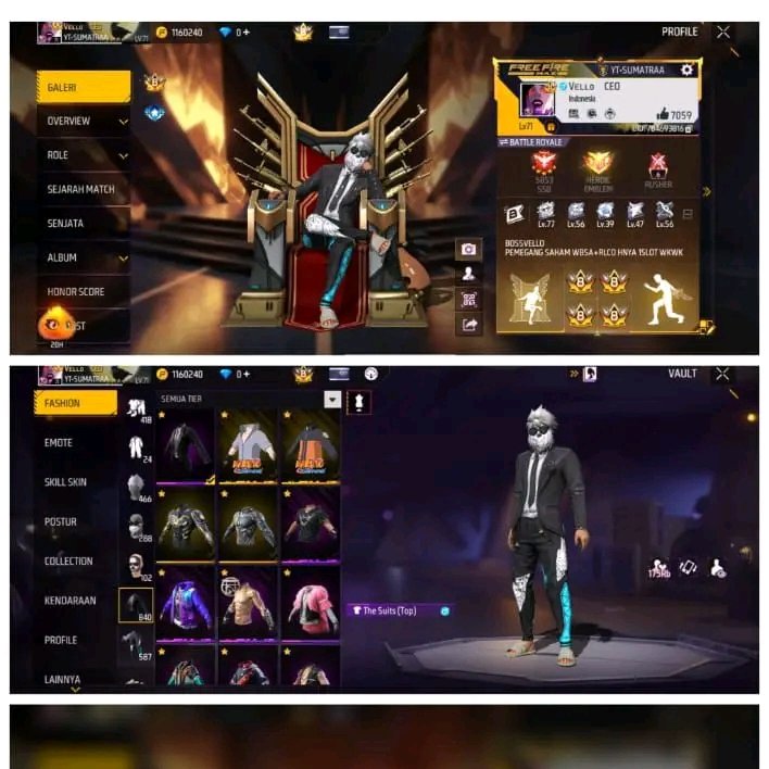 Cek Deskripsi+++++++++________+++++++++akun free fire sultan termurah