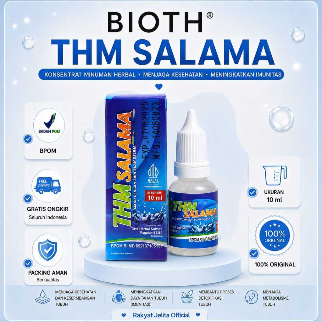 Bioth SALAMA Tetes Telinga Hidung Mata Bantu Sarana Gurah Redakan Sinusitis Glukoma Herbal Probiotik