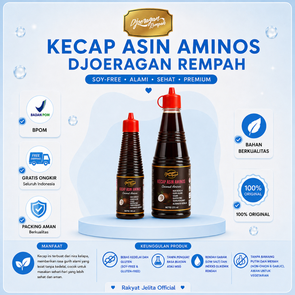 DJOERAGAN REMPAH Kecap Asin Kelapa Coconut Aminos
