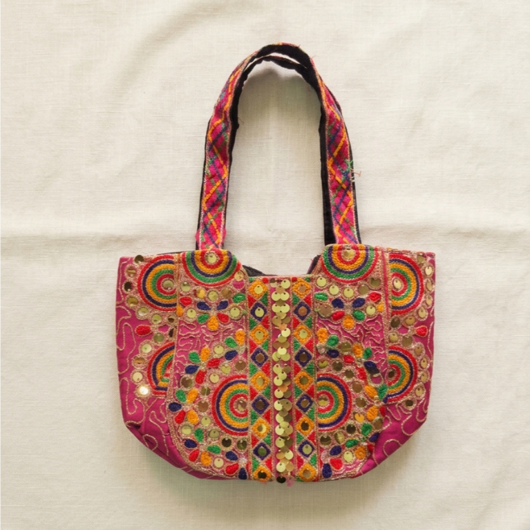 Tas Pakistan Bordir Pakistan Warna-Warni | Tas Etnik Cantik | Tas Oleh-Oleh