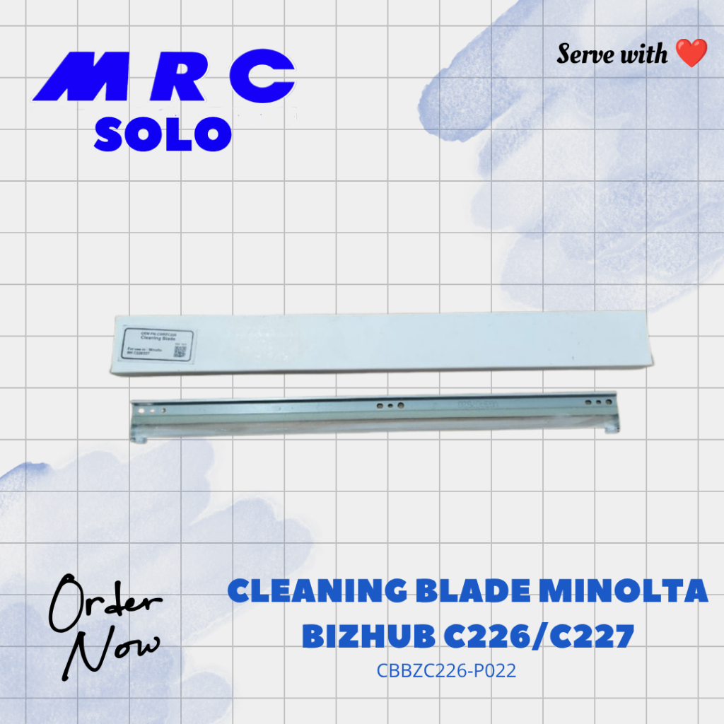 CLEANING BLADE KONICA MINOLTA BIZHUB C226/C227 COMPATIBLE