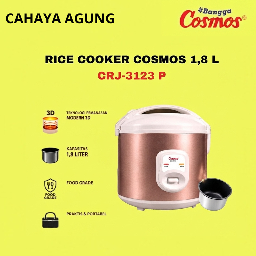 MAGIC COM/RICE COOKER CRJ3123P 1,8LITER CRJ 3123 P