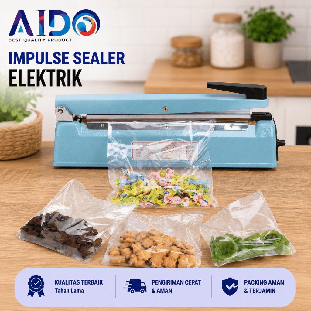 Alat Press Plastik Impulse Sealer 40cm Impulse Sealer Alat Press Perekat Plastik 40cm