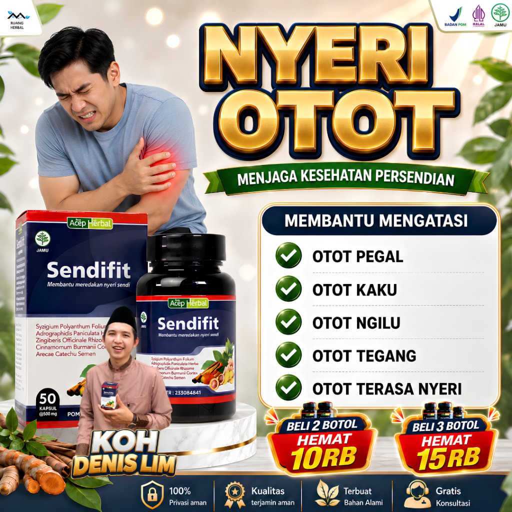 Obat Nyeri Otot, Otot Pegal, Otot Kaku, Otot Ngilu, Otot Tegang, Otot Terasa Nyeri - Sendifit 100% A