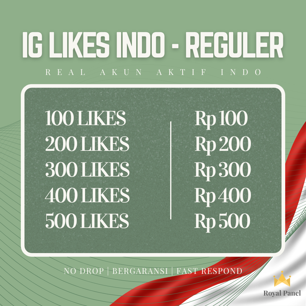 Likes Instagram Indonesia MURAH Like IG real Indo Proses Cepat - REGULER