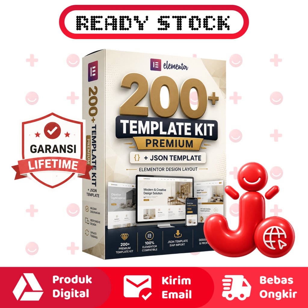 200+ TEMPLATE KIT ELEMENTOR + JSON ELEMENTOR - PREMIUM TEMPLATE SIAP IMPORT