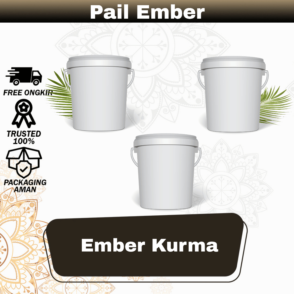Pail Ember 1kg / Ember Kurma 1kg / Wadah Korma 1kg Sukari Sukkari Al qassim