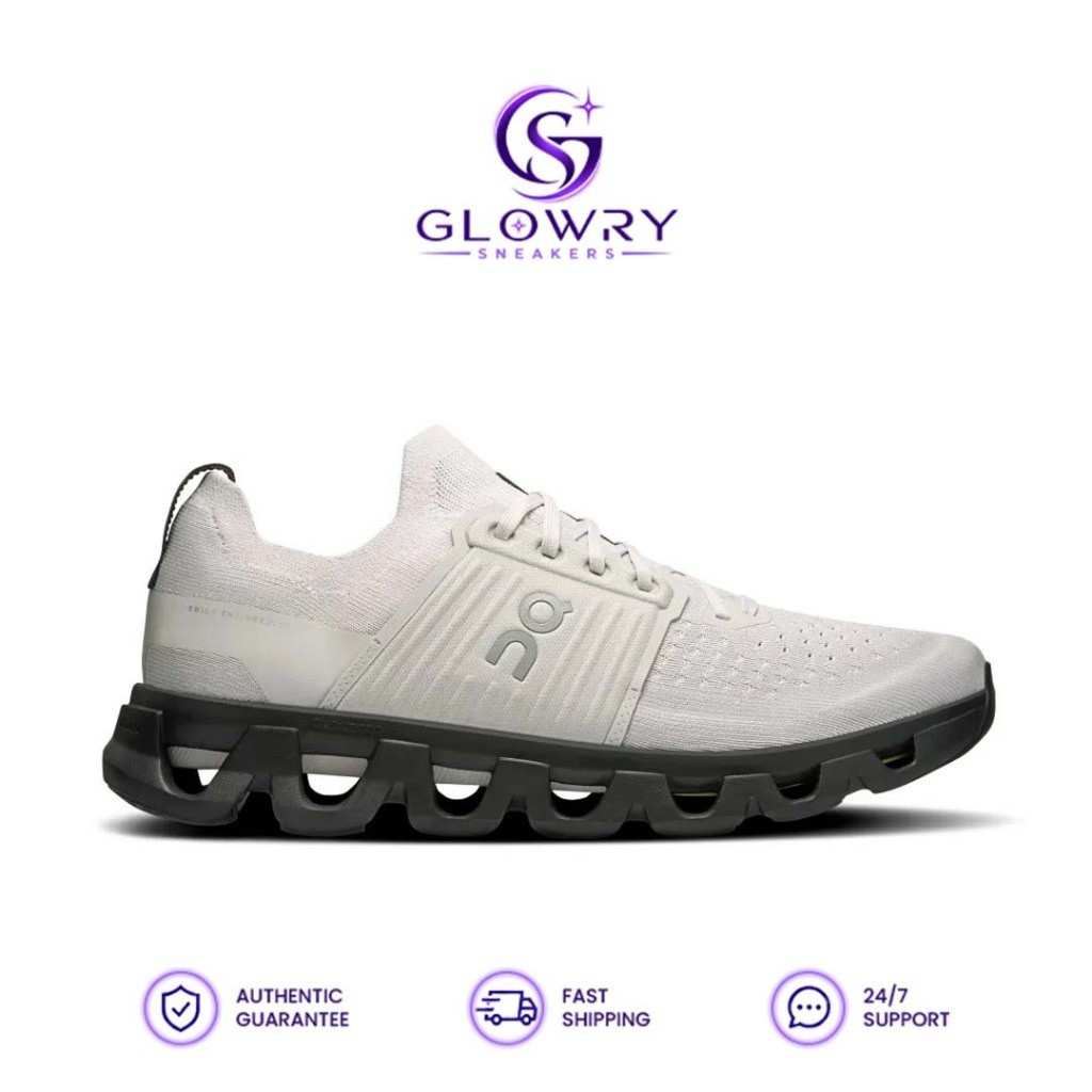 ⁠Glowry Sneakers - Sepatu On Cloudswift 4 Wolf Black Sneakers Authentic