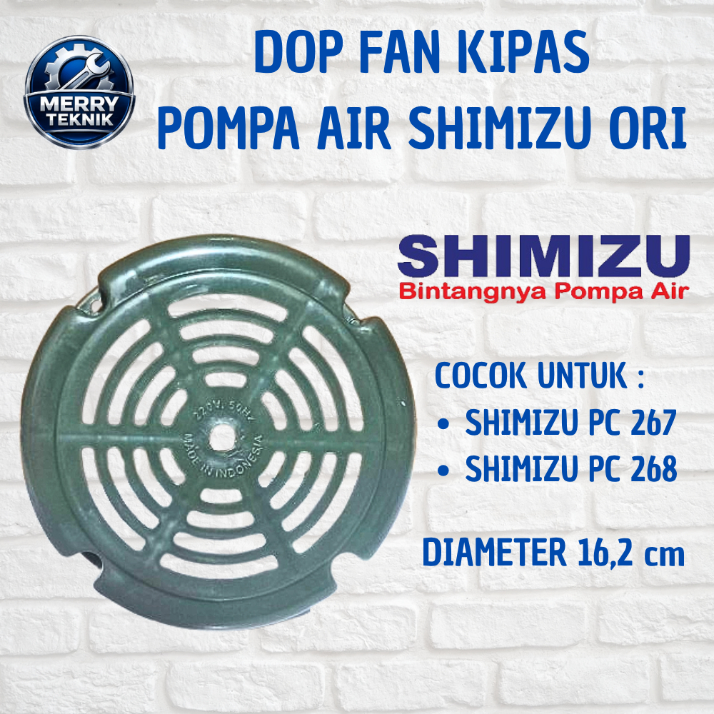 Dop Fan / Tutup Kipas Pompa Air Shimizu PC 267/268 - SHIMIZU ORIGINAL