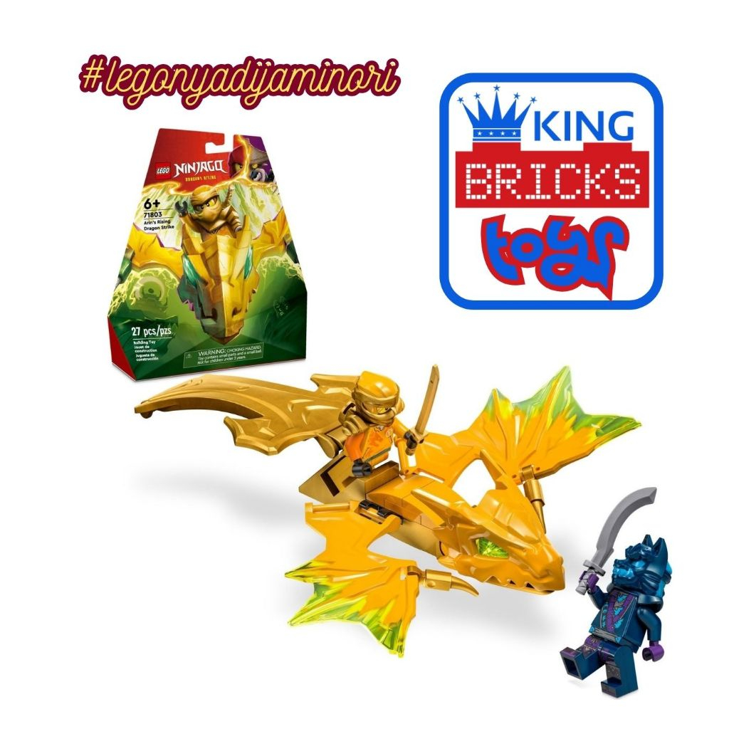 Mainan Anak LEGO 71803 Arin Rising Dragon Strike - NINJAGO LEGO Original Robot Ninja Murah Jakarta