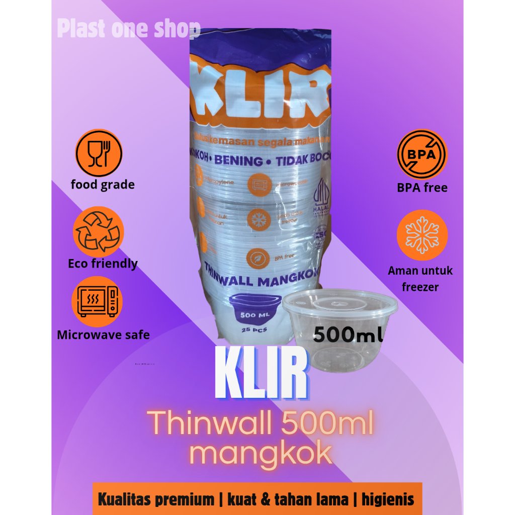 THINWALL MANGKOK KLIR 500ML