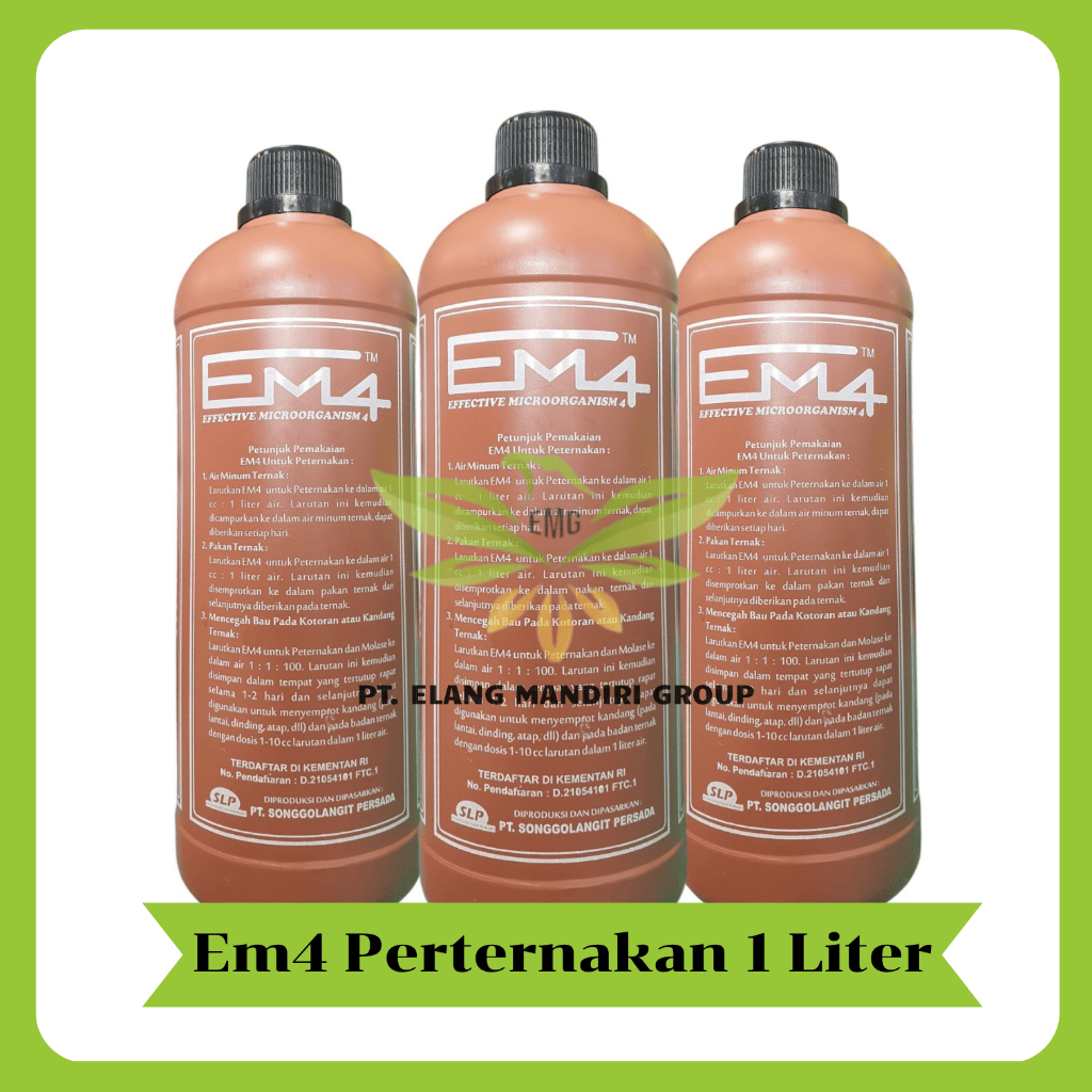 EM4 Ternak, Em4 peternakan, Em4 Coklat kemasan 1 liter